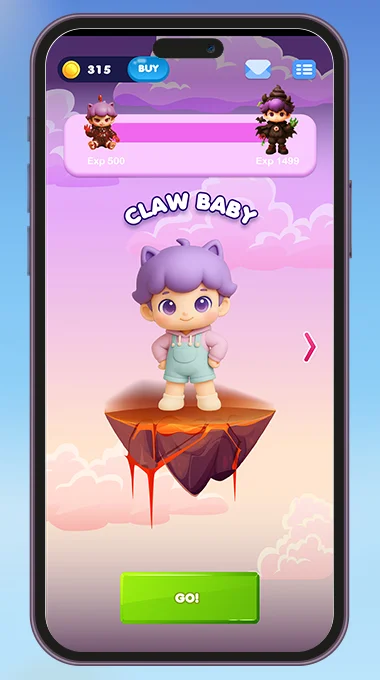 Claw Baby App Screenshot